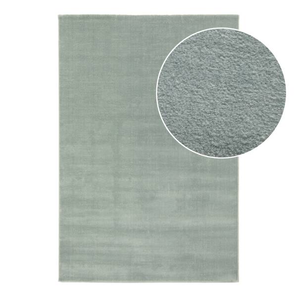 Laagpolig vloerkleed Elya polypropeen - blauw - 240 x 340 cm
