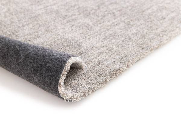 Tapis à poils courts Miral Polyester - Gris - 140 x 200 cm