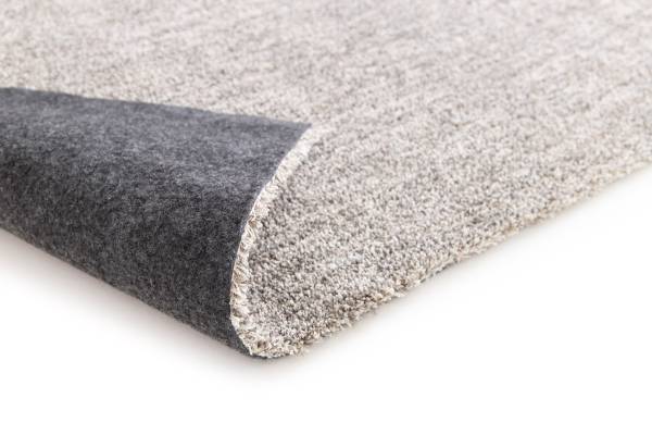 Tapis à poils courts Miral Polyester - Gris - 140 x 200 cm