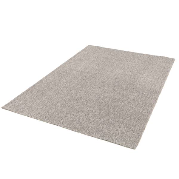 Tapis à poils courts Miral Polyester - Gris - 140 x 200 cm