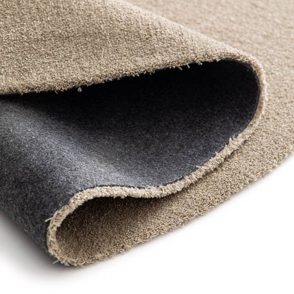 Kurzflorteppich Mirar rund Polyester - Beige - Durchmesser: 200 cm