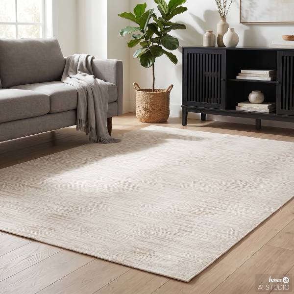 Laagpolig vloerkleed Orie beige - 160 x 230 cm