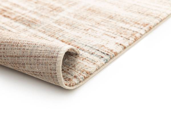Kurzflorteppich Fira recyceltem Polyethylenterephthalat - Braun / Creme - 200 x 290 cm