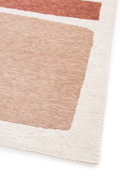 Kurzflorteppich Nera Polyester - Terracotta - 200 x 290 cm
