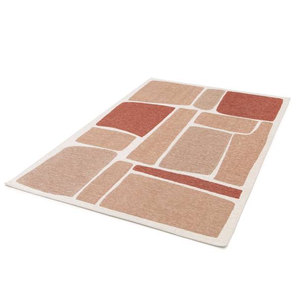 Kurzflorteppich Nera Polyester - Terracotta - 200 x 290 cm
