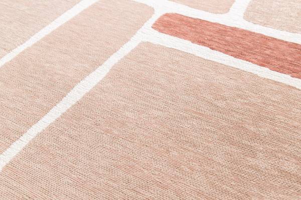 Kurzflorteppich Nera Polyester - Terracotta - 200 x 290 cm