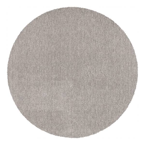 Kurzflorteppich Miral rund Polyester - Grau - Durchmesser: 200 cm