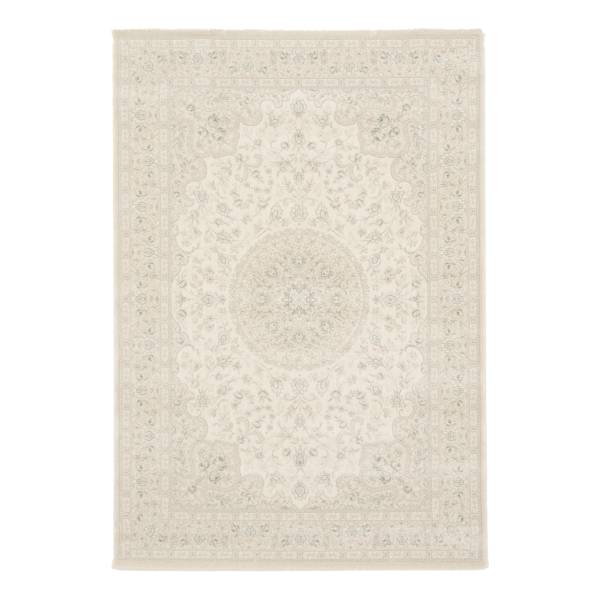 Kurzflorteppich Feya Polypropylen - Weiß / Grau - 160 x 230 cm