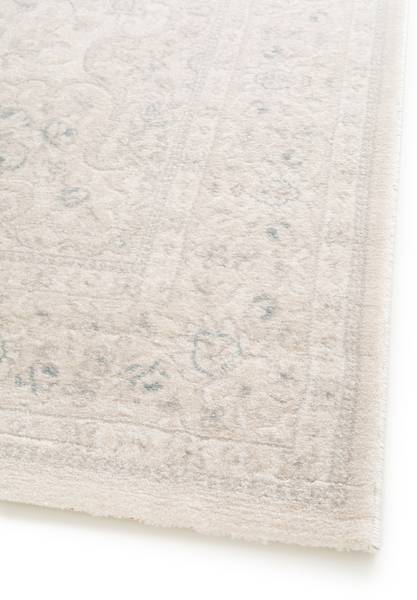 Kurzflorteppich Feya Polypropylen - Weiß / Grau - 160 x 230 cm
