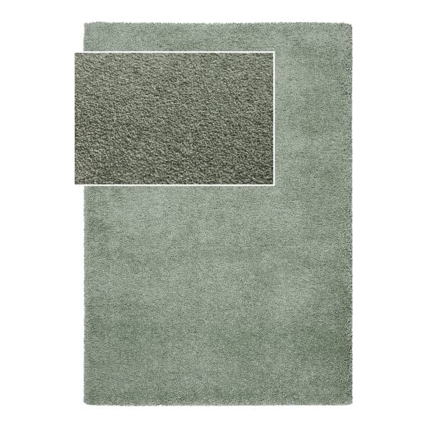 Kurzflorteppich Mino Polyester - Hellgrün - 200 x 290 cm