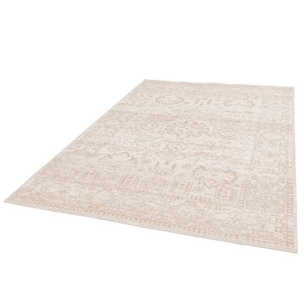 Tappeto pelo corto Orin polipropilene, poliestere e iuta - Beige - 160 x 230 cm
