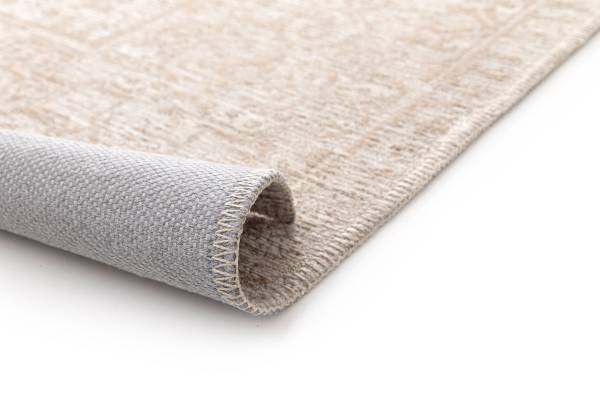 Tappeto pelo corto Orin polipropilene, poliestere e iuta - Beige - 160 x 230 cm