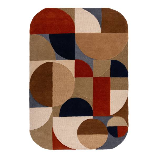 Wollteppich Mia Arch Wolle - Terracotta - 120 x 170 cm