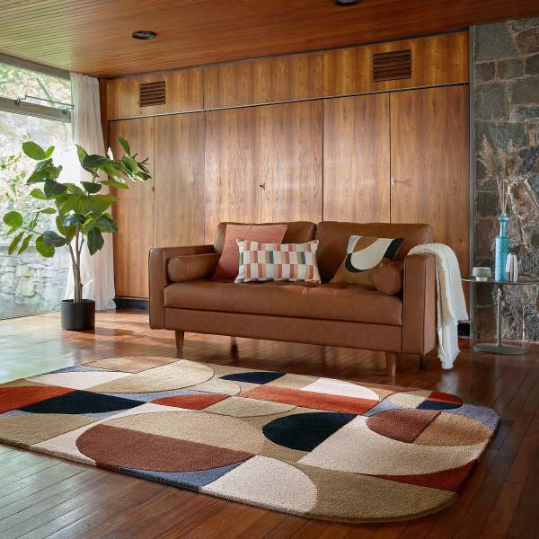 Wollteppich Mia Arch Wolle - Terracotta - 120 x 170 cm