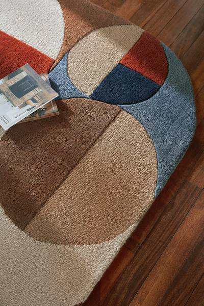 Wollteppich Mia Arch Wolle - Terracotta - 120 x 170 cm