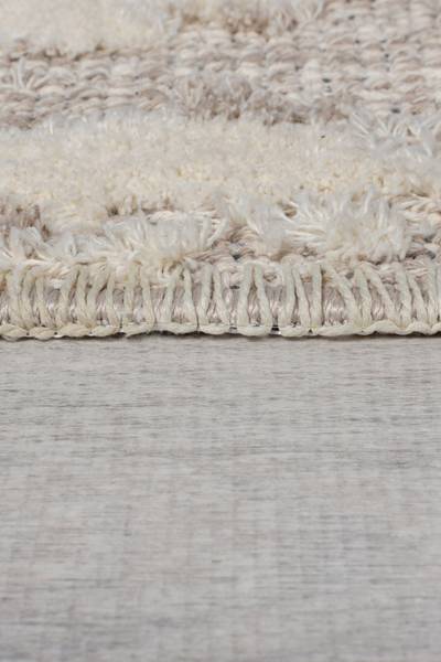 Kurzflorteppich Connely Mischgewebe - Beige - 116 x 170 cm