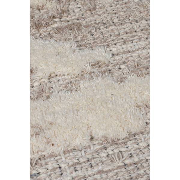 Kurzflorteppich Connely Mischgewebe - Beige - 116 x 170 cm