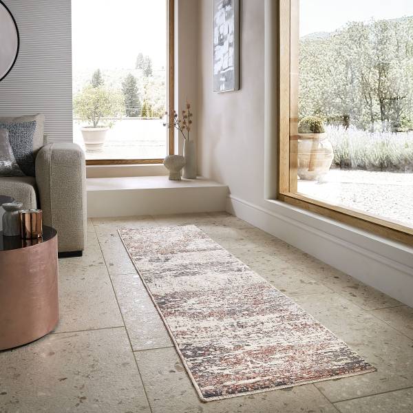 Kurzflorteppich Drift Polyester - Multicolor - 60 x 230 cm
