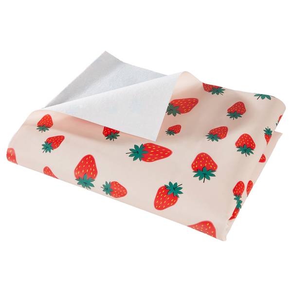 Wachstischdecke WATERPROOF Strawberry Polyester / EVA - Pink / Rot - 200 x 140 cm