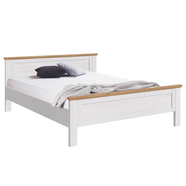 Struttura letto Verona Effetto rovere bianco / Effetto rovere