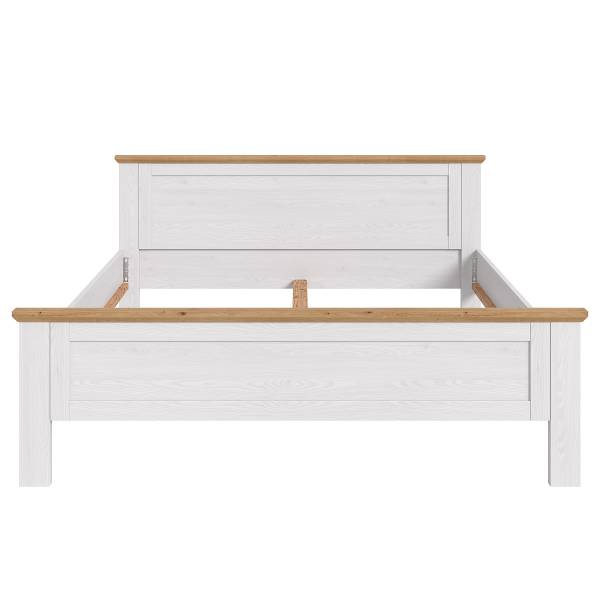 Struttura letto Verona Effetto rovere bianco / Effetto rovere