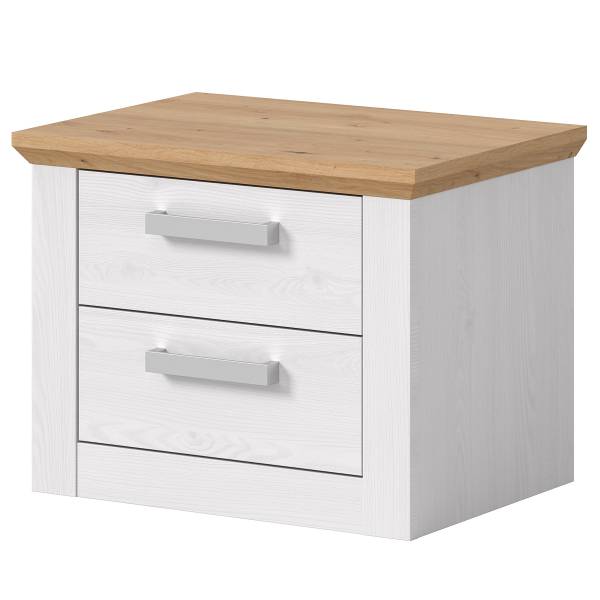 Comodino Verona Effetto rovere bianco / Effetto rovere
