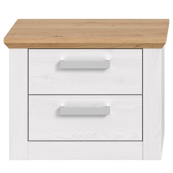 Comodino Verona Effetto rovere bianco / Effetto rovere