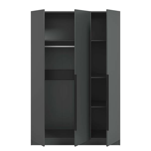 Drehtürenschrank Kopenhagen Anthrazit - Breite: 120 cm