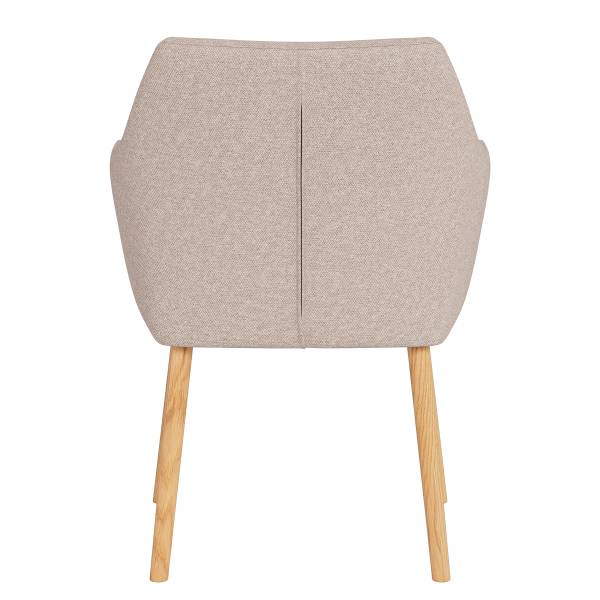 Armlehnenstuhl NICHOLAS XXL Webstoff Genia: Creme - 1er Set