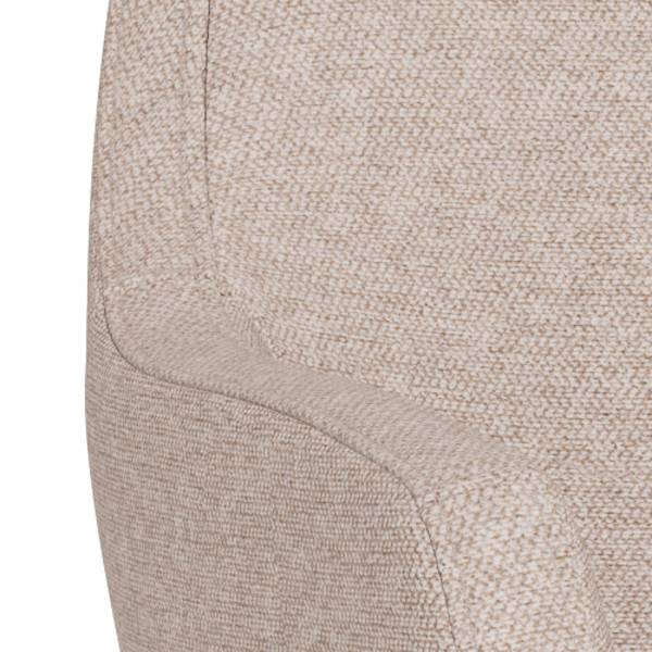 Armlehnenstuhl NICHOLAS XXL Webstoff Genia: Creme - 1er Set