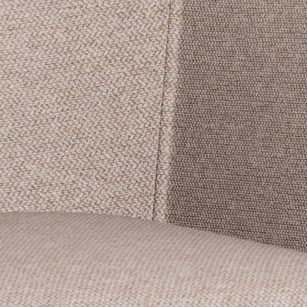 Armlehnenstuhl NICHOLAS XXL Webstoff Genia: Creme - 1er Set