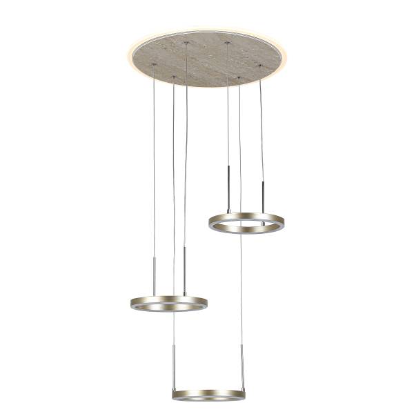 Hanglamp ESTRO aluminiumgietwerk/ijzer - 3-lichts
