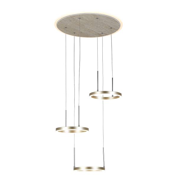 Hanglamp ESTRO aluminiumgietwerk/ijzer - 3-lichts