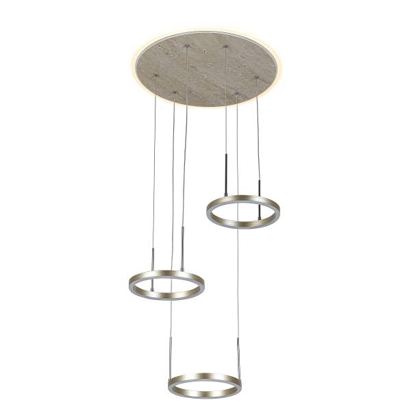Hanglamp ESTRO aluminiumgietwerk/ijzer - 3-lichts