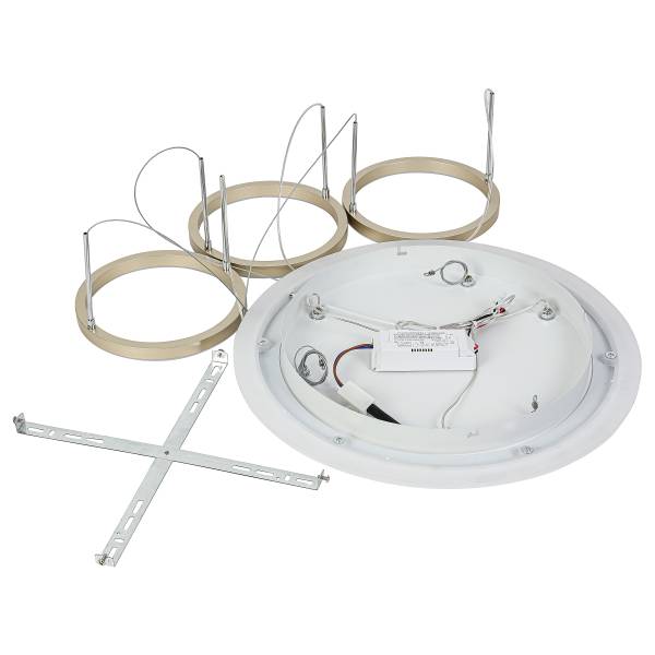Hanglamp ESTRO aluminiumgietwerk/ijzer - 3-lichts