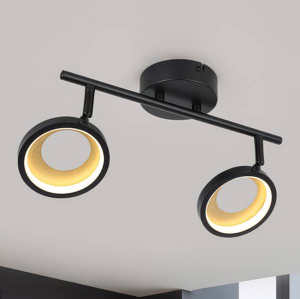 Deckenleuchte NOSTRA Aluminiumguss / Eisen - Flammenanzahl: 2