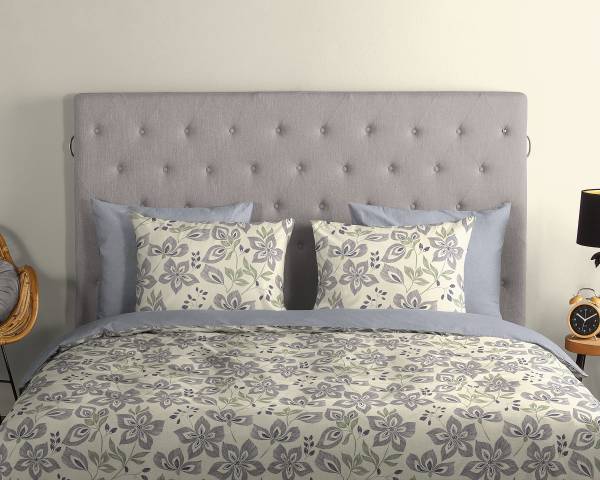 Renforce-Bettwäsche Wuaor Renforcé - Ecru - 140 x 200/220 cm + Kissen 70 x 60 cm