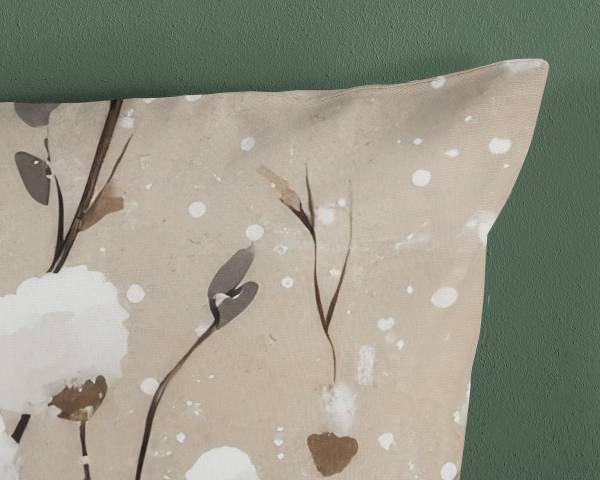 Linge de lit microfibre Nokko microfibre - sable - 140 x 200/220 cm + oreiller 70 x 60 cm