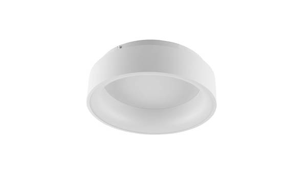 LED-plafondlamp Noah aluminium/acrylglas - 1-lichts - wit - Diameter: 45 cm