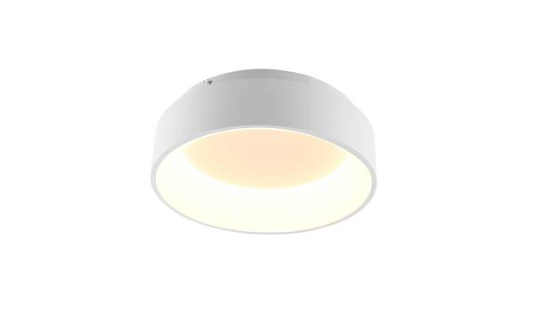 LED-plafondlamp Noah aluminium/acrylglas - 1-lichts - wit - Diameter: 45 cm