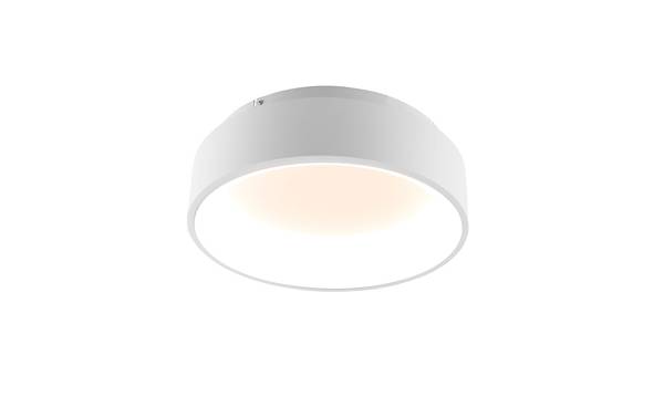 LED-plafondlamp Noah aluminium/acrylglas - 1-lichts - wit - Diameter: 45 cm