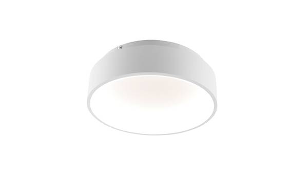 LED-plafondlamp Noah aluminium/acrylglas - 1-lichts - wit - Diameter: 45 cm