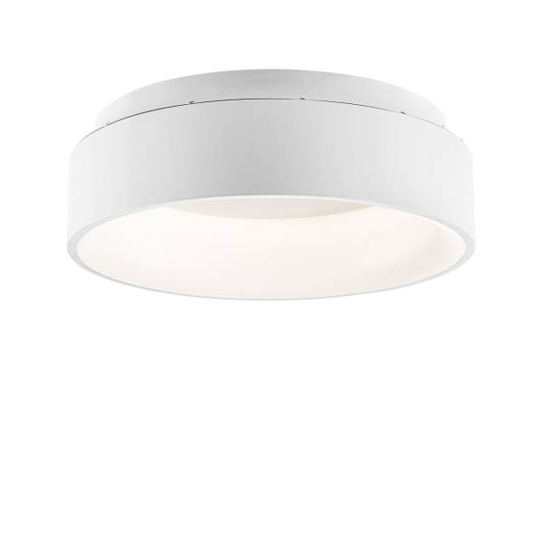 LED-plafondlamp Noah aluminium/acrylglas - 1-lichts - wit - Diameter: 45 cm