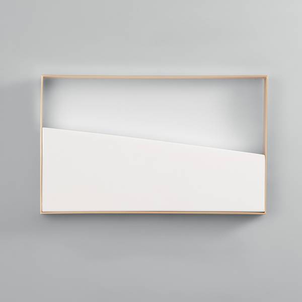 LED-plafondlamp Alba rechthoekig aluminium - 1-lichts