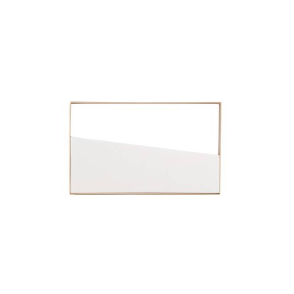 LED-plafondlamp Alba rechthoekig aluminium - 1-lichts