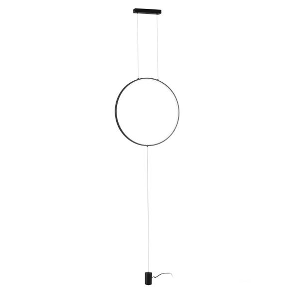LED-Stehleuchte Portal Aluminium - 1-flammig - Schwarz
