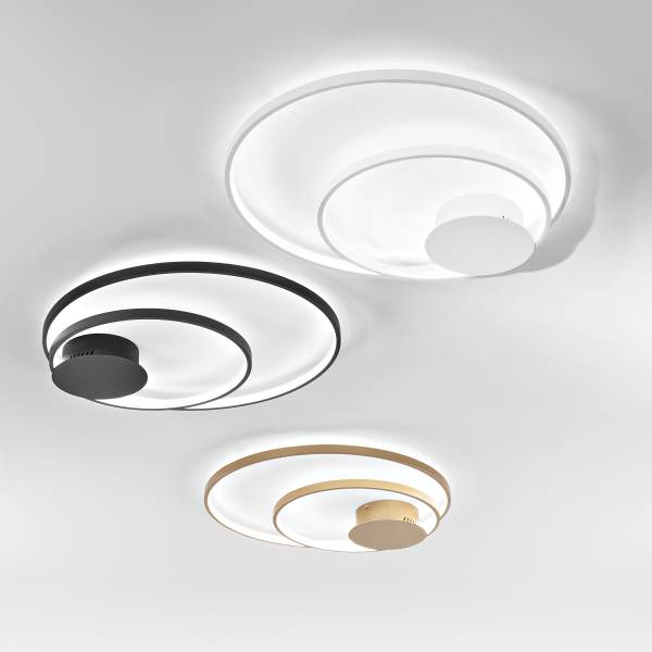 LED-Deckenleuchte Diem Silikon / Aluminium - 1-flammig - Weiß