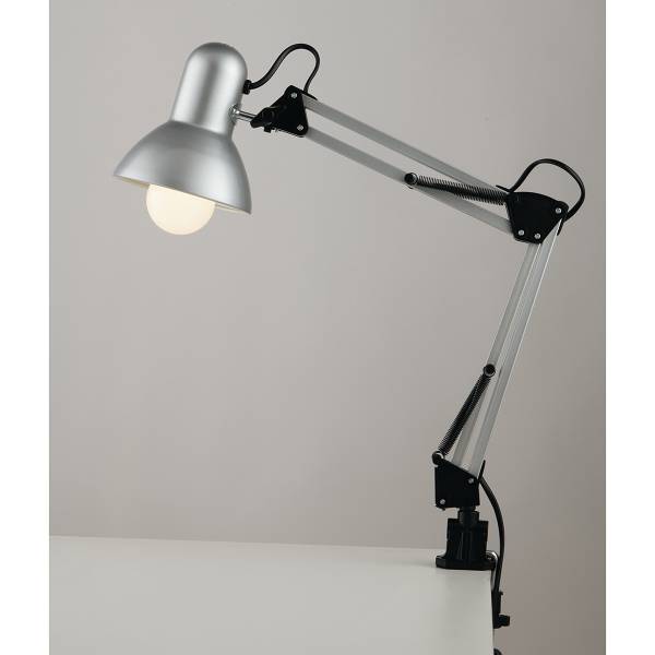 Lampe de table Architetto Aluminium - 1 ampoule - Argenté