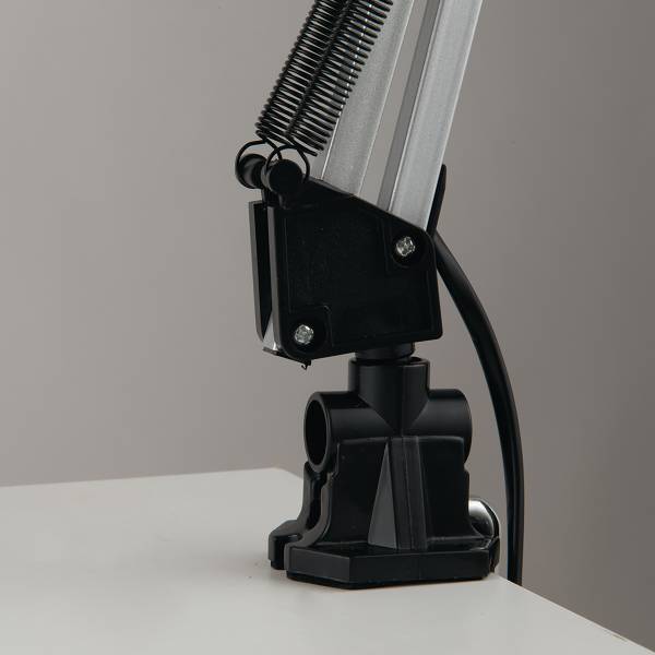 Lampe de table Architetto Aluminium - 1 ampoule - Argenté