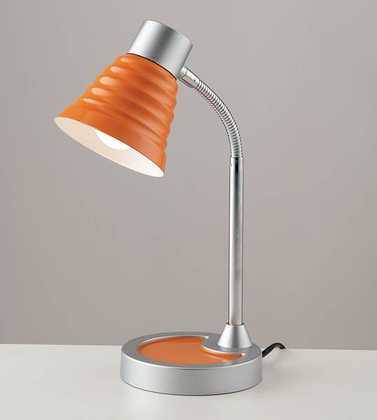 Tischleuchte Leonardo Aluminium - 1-flammig - Orange